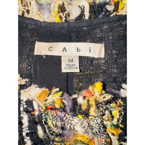 Cabi Cropped Channel Like Tweed Jacket Gold Buttons M Money Classic Office Siren - Picture 6 of 10